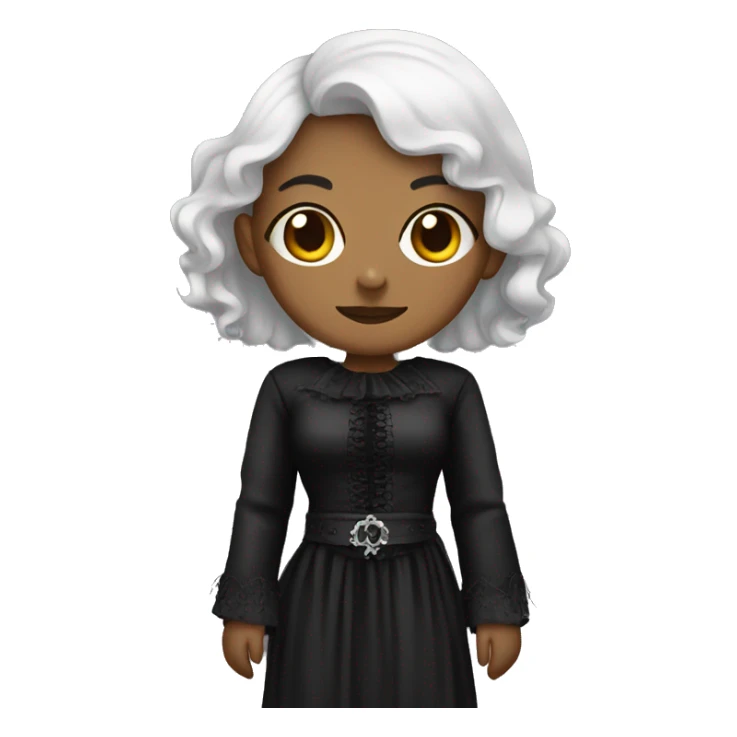 feminist with gothic clothing style sticker