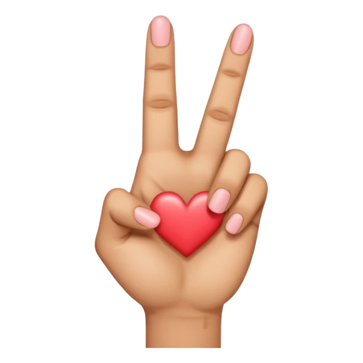 hand korean finger heart emoji that has the middle finger sticking out sticker