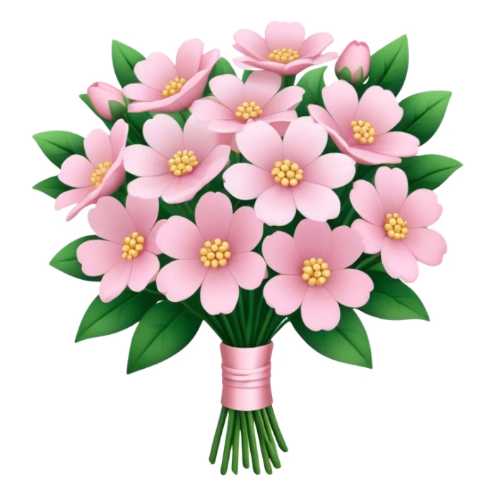 pale pink flower bouquet 🌸 sticker