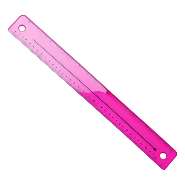 mac os icon, ruler, measures, bright pink sticker
