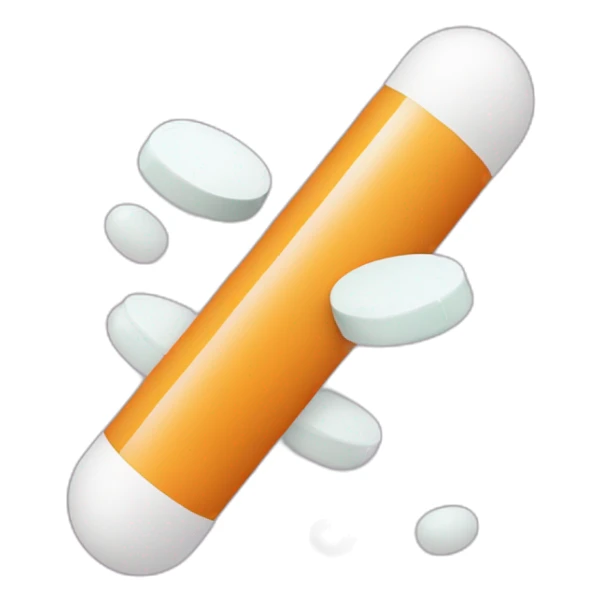 pill 💊 emoji And a 🚫 over the pill like this emoji but instead off the cigarette put the pill. 🚭 sticker