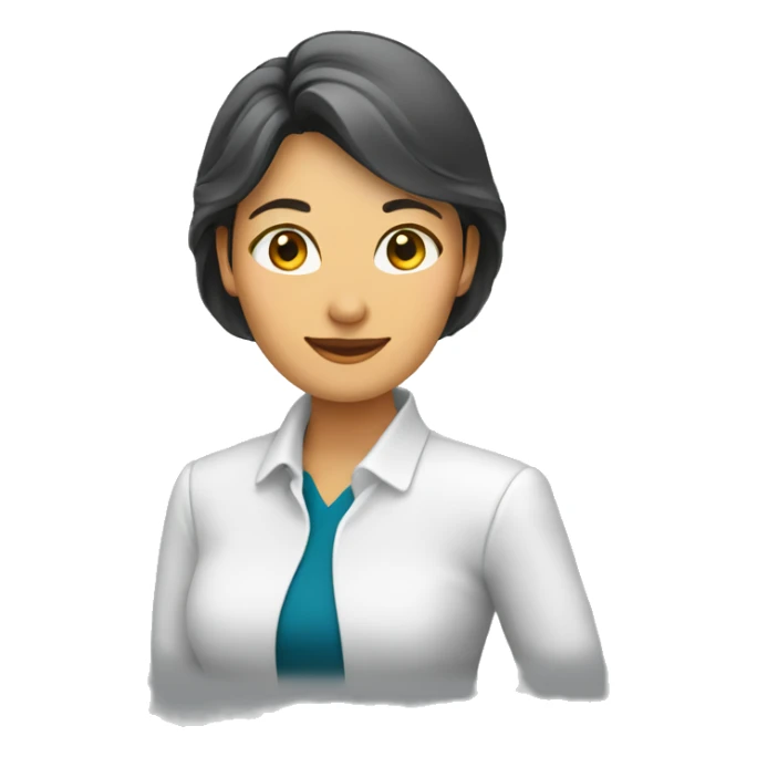 EJECUTIVA MUJER SALUDANDO CON LA MANO sticker