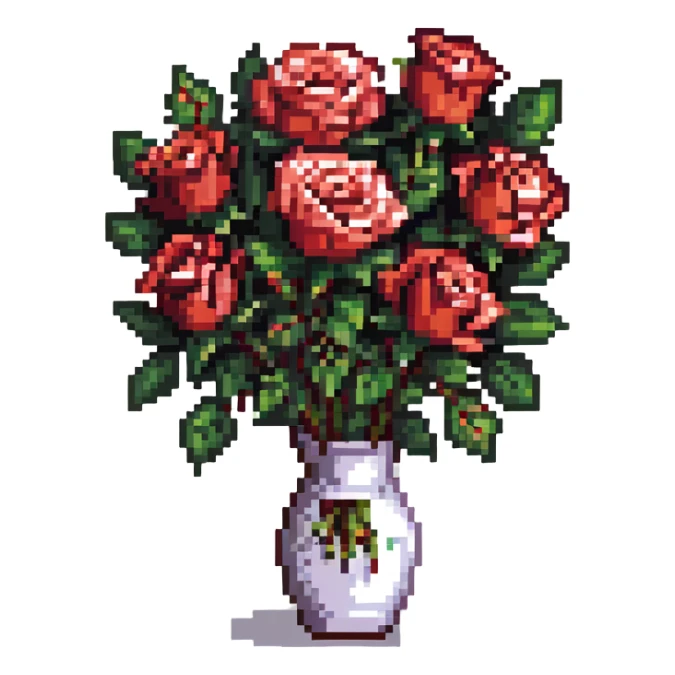 bouquet of roses sticker