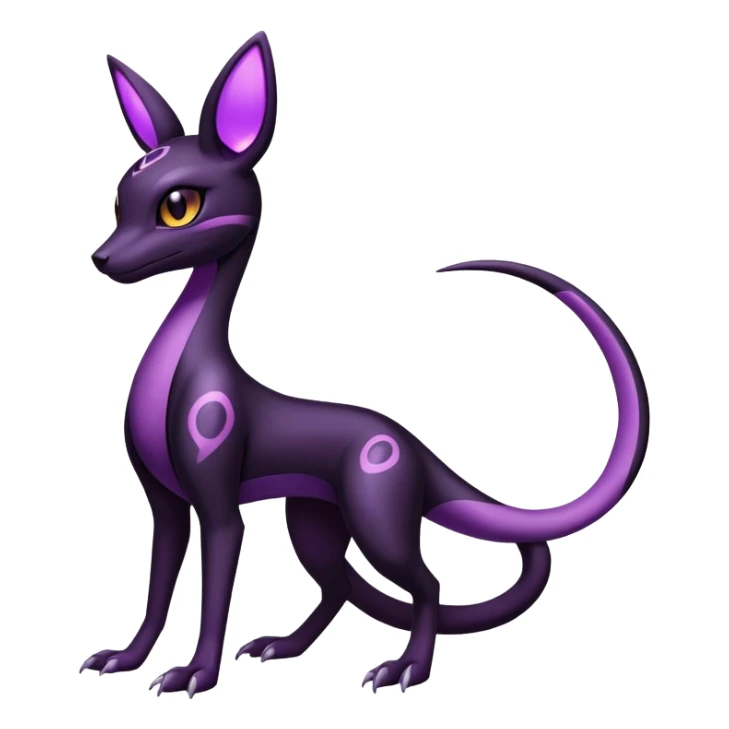 Salazzle-Umbreon-Fakémon-hybrid-creature (full body)  sticker