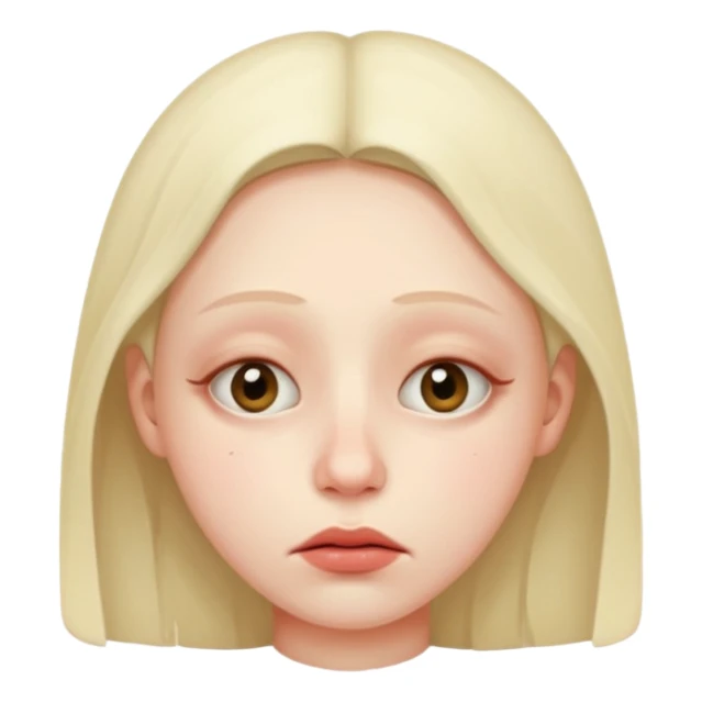 Persona enferma con cara de enferma  sticker