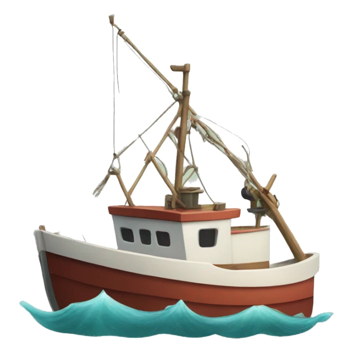 Fishing boat sticker