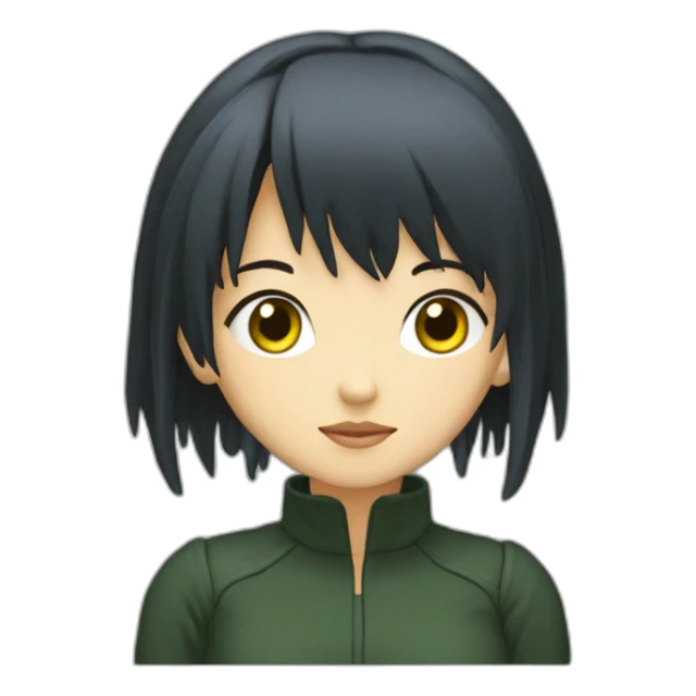 ghibli sprited away girl in matrix sticker