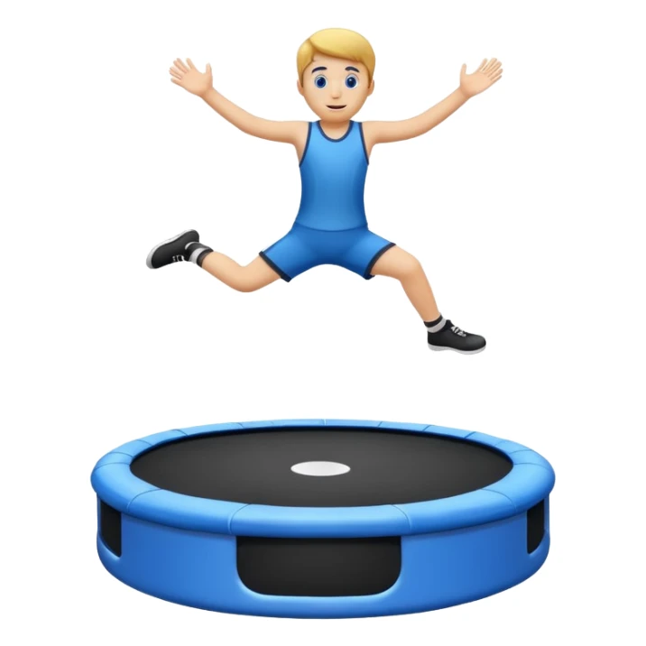 A emoji trampoline (only the trampoline with NO kid) sticker