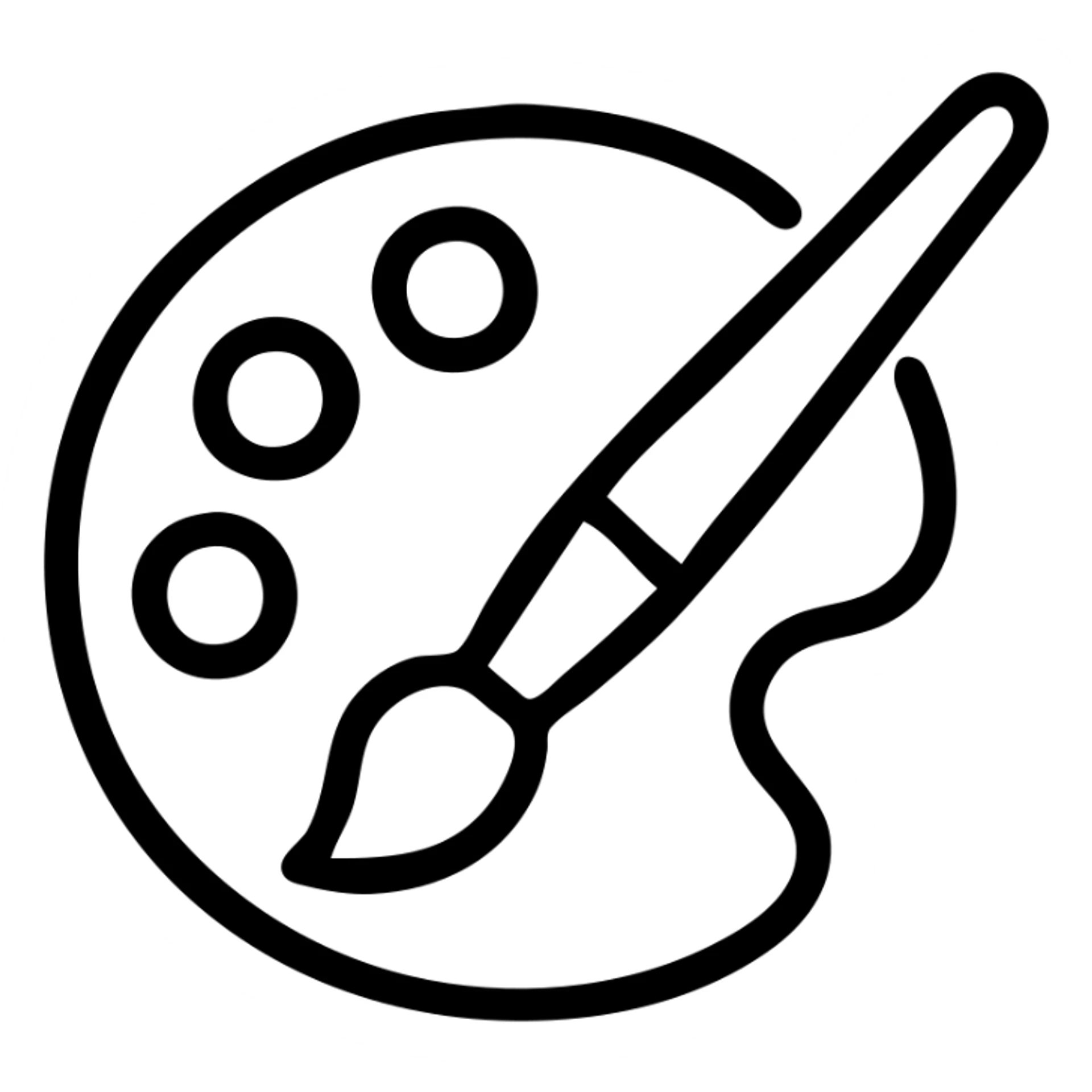 palette brush sticker