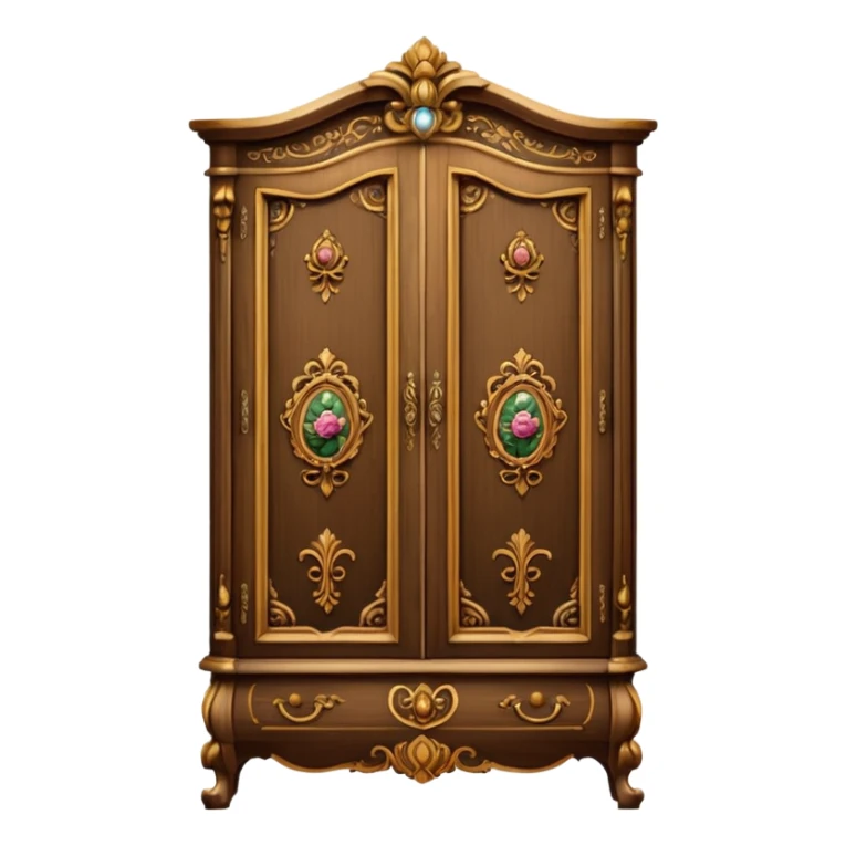 the lady who was turned into a wardrobe by magic, a character from the fairy tale Beauty and the Beast sticker