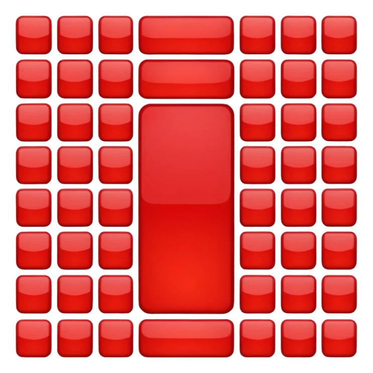 sada cervenych ctverecku ruznych odstinu sticker