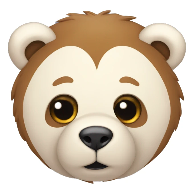 Un ours en peluche endormi serrant un cœur dans ses bras sticker