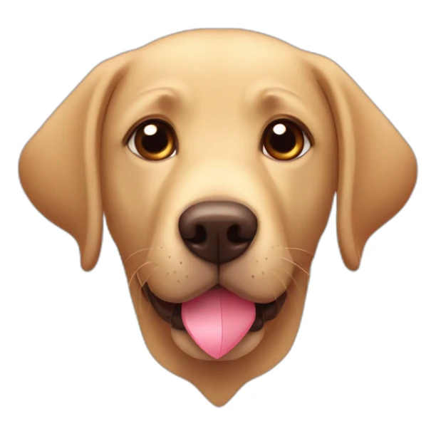 Labrador whith heart sticker