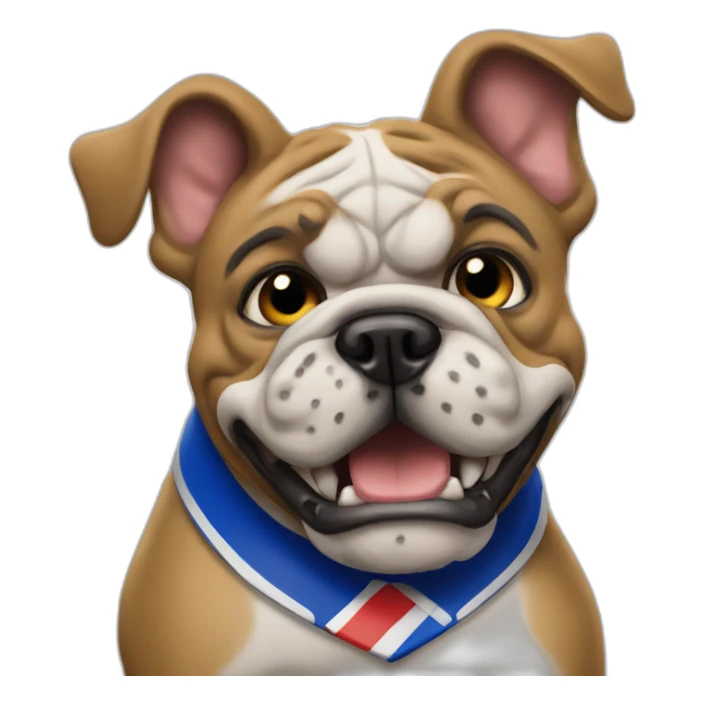 Footscray bulldog fan sticker