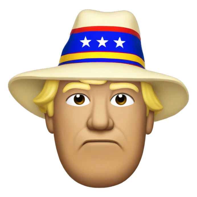 Trump with Romania hat sticker