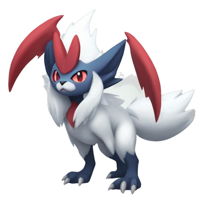 Cool Edgy Absol-Zangoose-Sneasel-Quilava, full body sticker