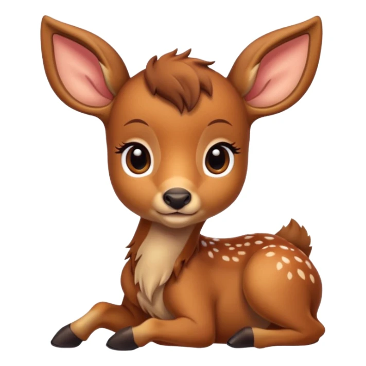 Baby deer bambi in autumn  sticker