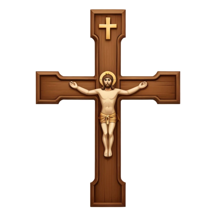 Can you create a Catholic cross emoji sticker