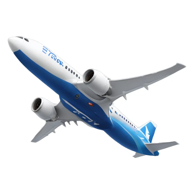 emoji of boeing 787 dreamliner plane sticker