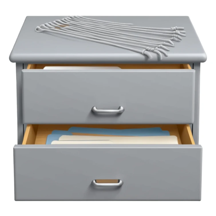 webs on an open drawer sticker