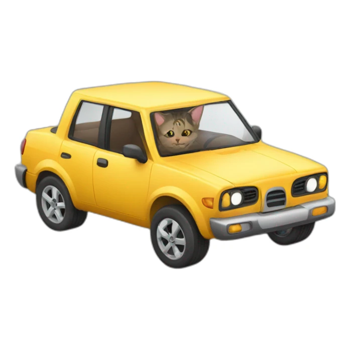 Cat car sticker