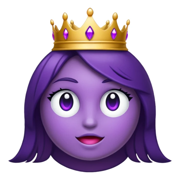 corona de las sombras como de un color morado sticker