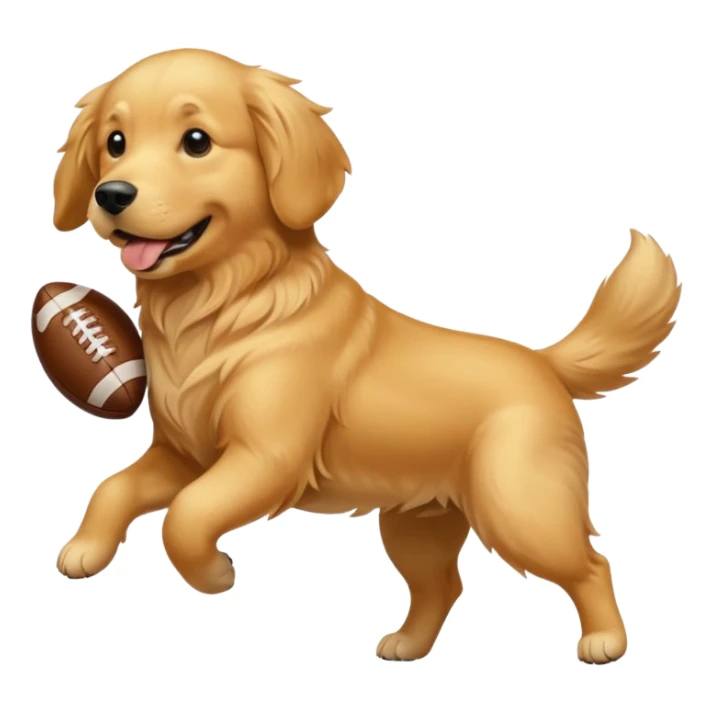 Un chien qui fait du football sticker