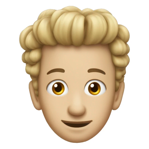 faccina che ride con un fungo al posto dei capelli sticker