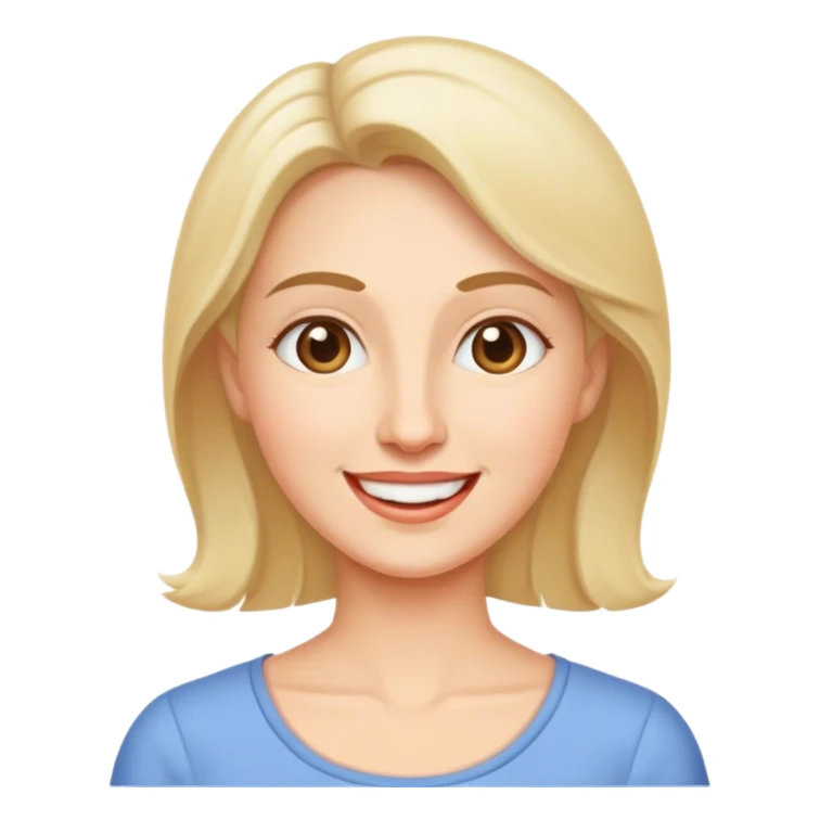 Head of happy mom sticker