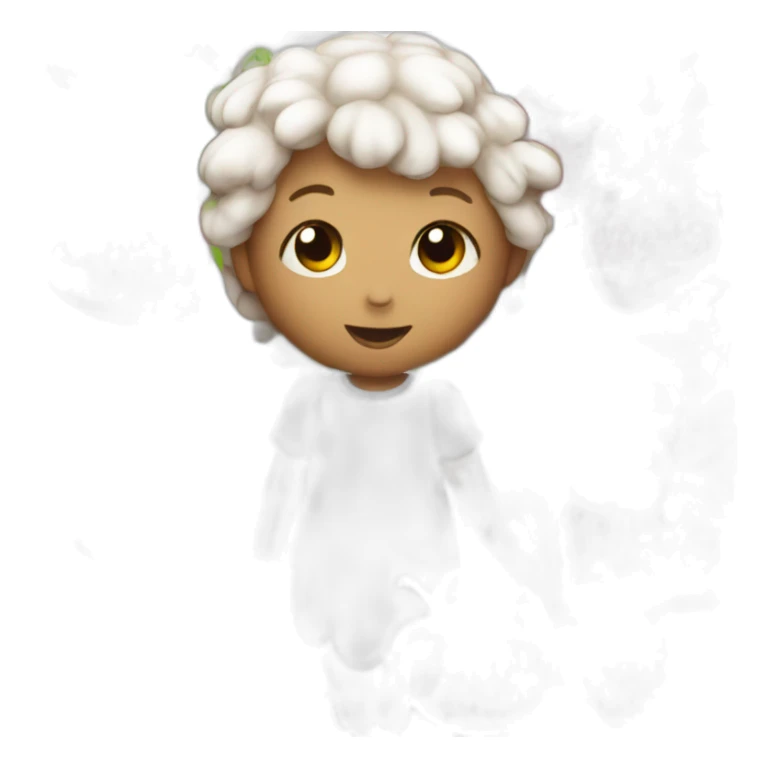 the berries round and ripe with angel wings sticker