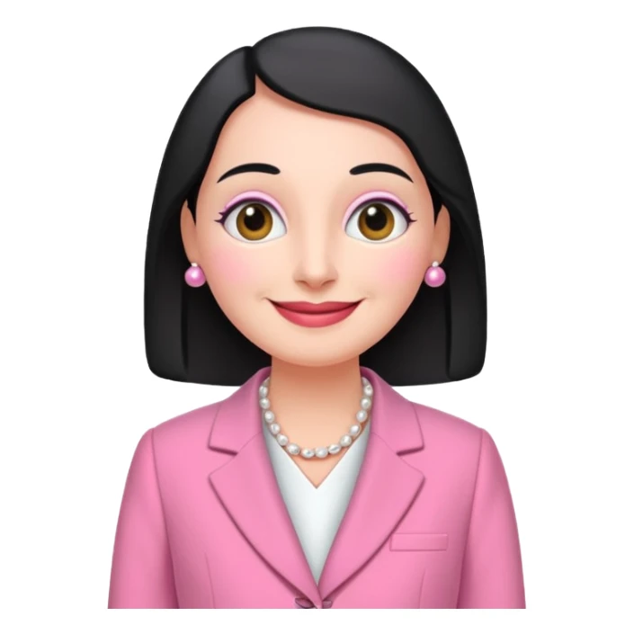 pingu mother wearing the pink chanel suit the Jackie kenddy wore sticker