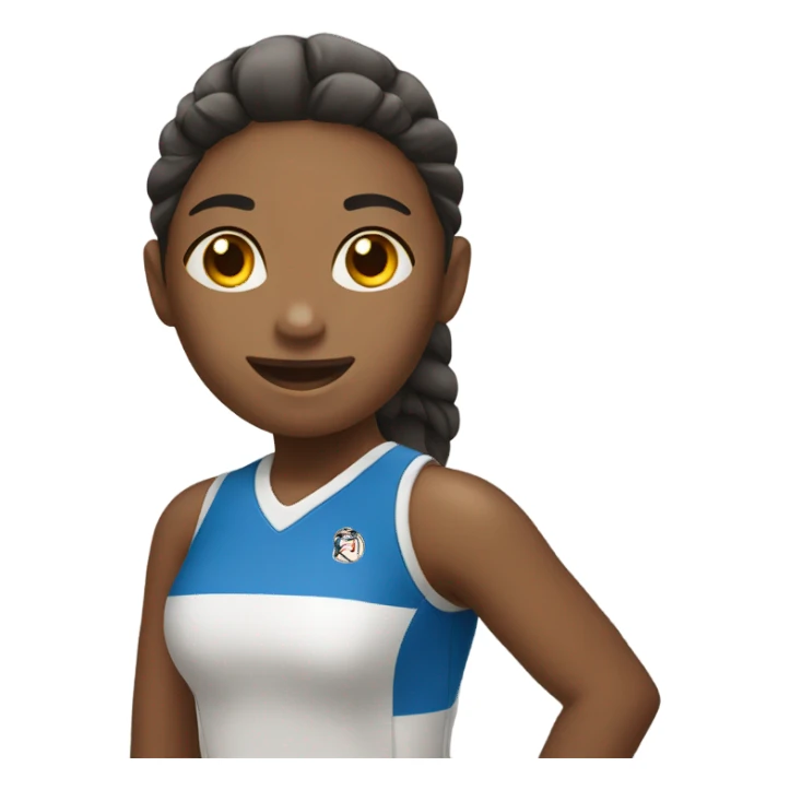 Girl playing volleyball  sticker