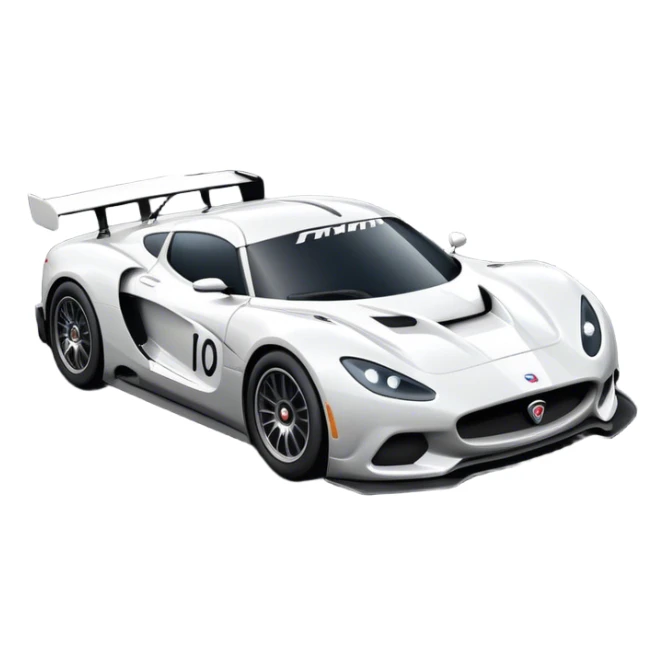 An icon representing a racing game interface, inspired by Grand Turismo. The design features a sleek, high-performance car speeding through a dynamic track, with speedometers and lap indicators visible. The road twists and turns, emphasizing the thrill of competitive racing. Transparent background. sticker