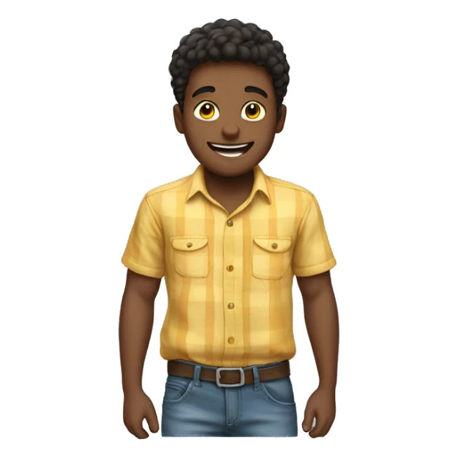 boy HAPPY WITH SHIRT  sticker