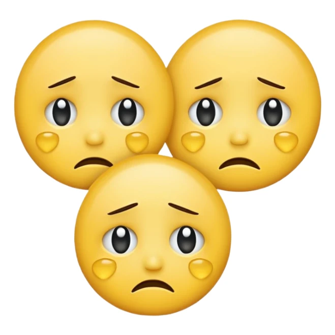 🥺+🥲+🥺  je veux pas d'apparence humain  sticker