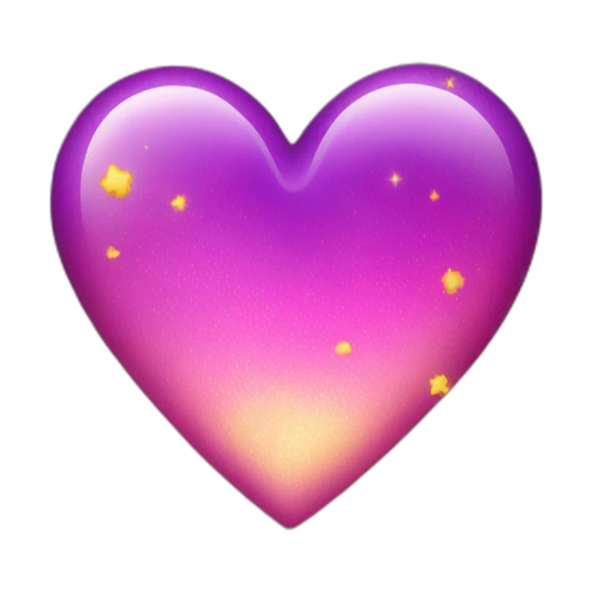 pink-and-purple-heart-with-yellow-sparkles sticker