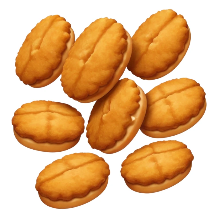 A bunch of chicken nuggets doing six seven sticker