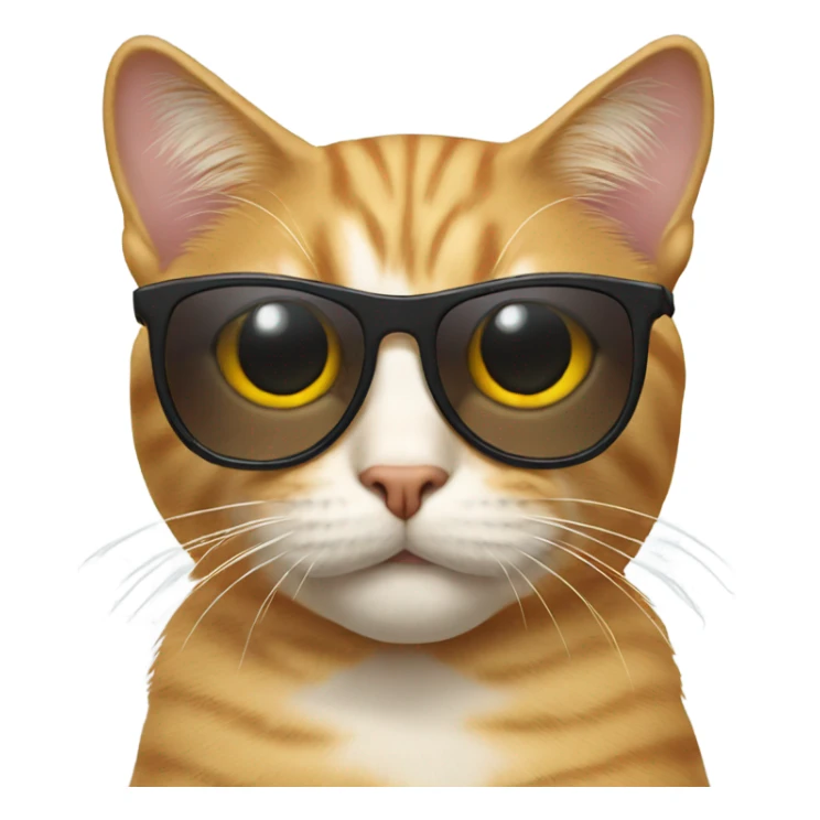 Cat with sunglasses sticker