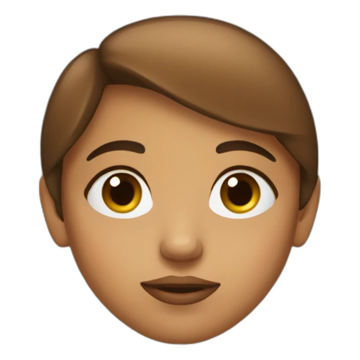 round face- slightly brown girl giving me a side eye sticker