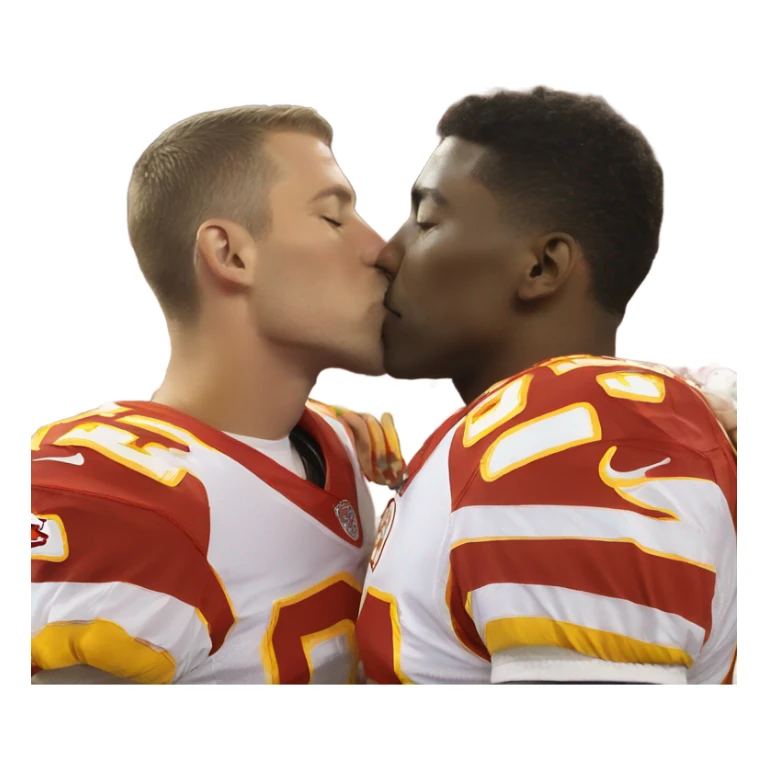 Chiefs gay kiss sticker