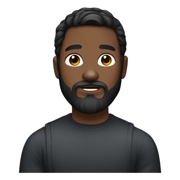 beard man black hair blue eyes holding black Labrador  sticker