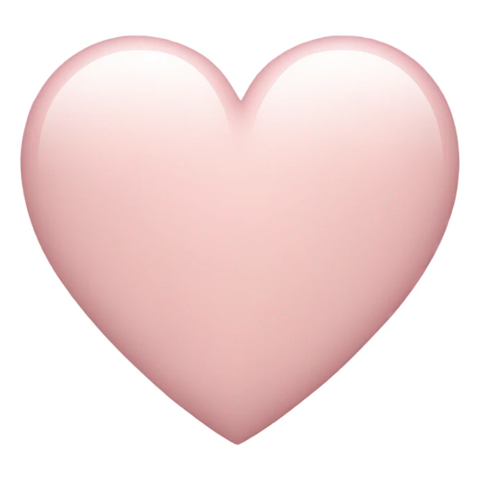 light pink heart  sticker