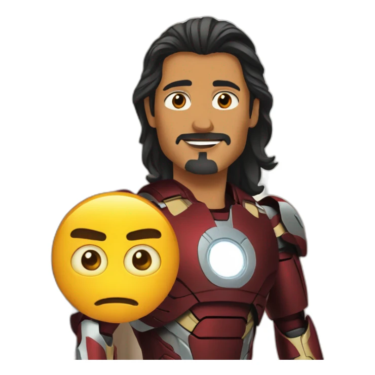 ironman in indian family serial sticker