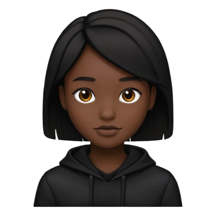 Creer moi un avatar tout noir sticker