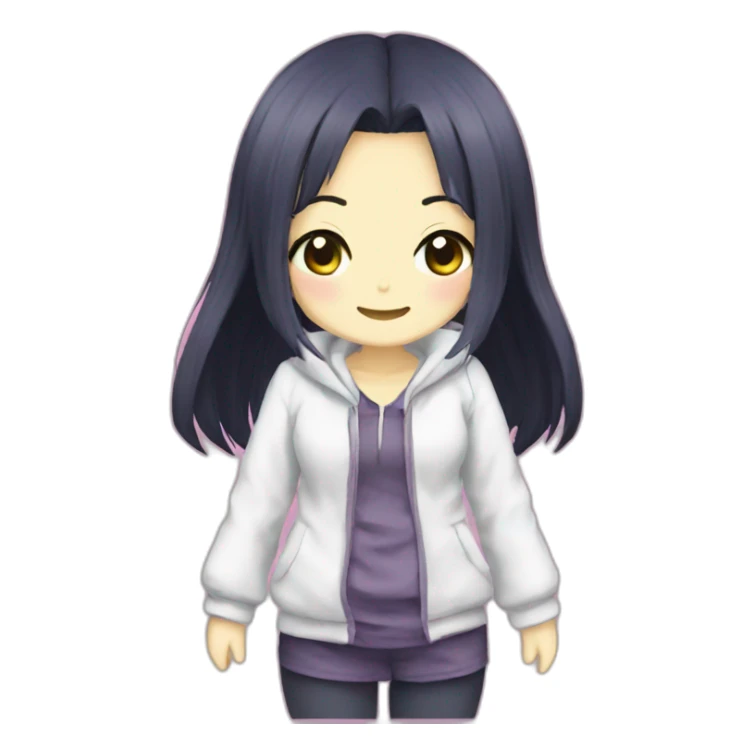 Shinobu with giyu's clothes sticker