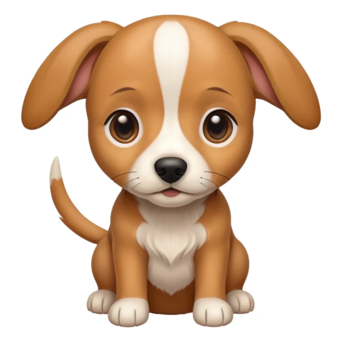 Mix breed puppy that is part dachshund beagle and chihuahua sticker