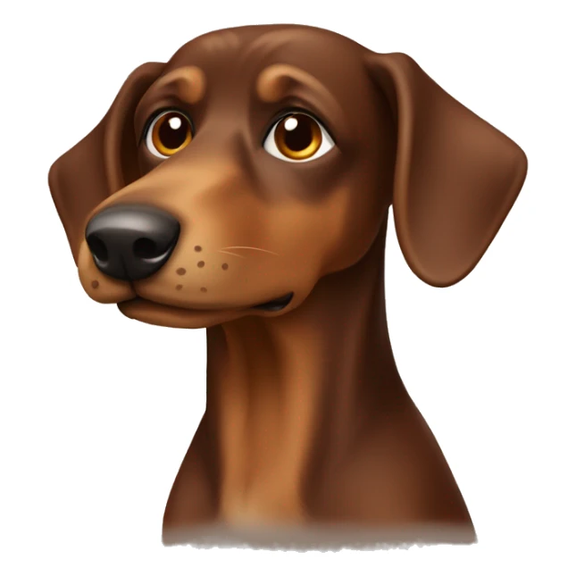 A brown wachtelhund sticker