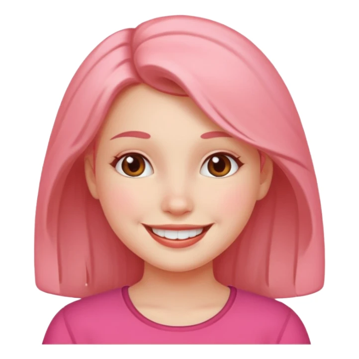 Girl flashing sticker