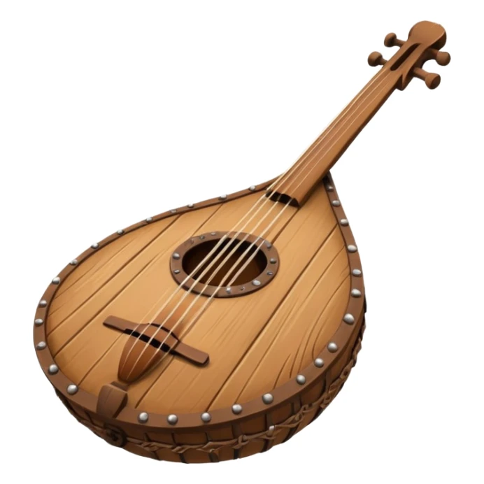 ancient Viking musical instrument sticker