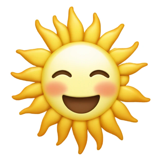 Sun saying good morning  sticker
